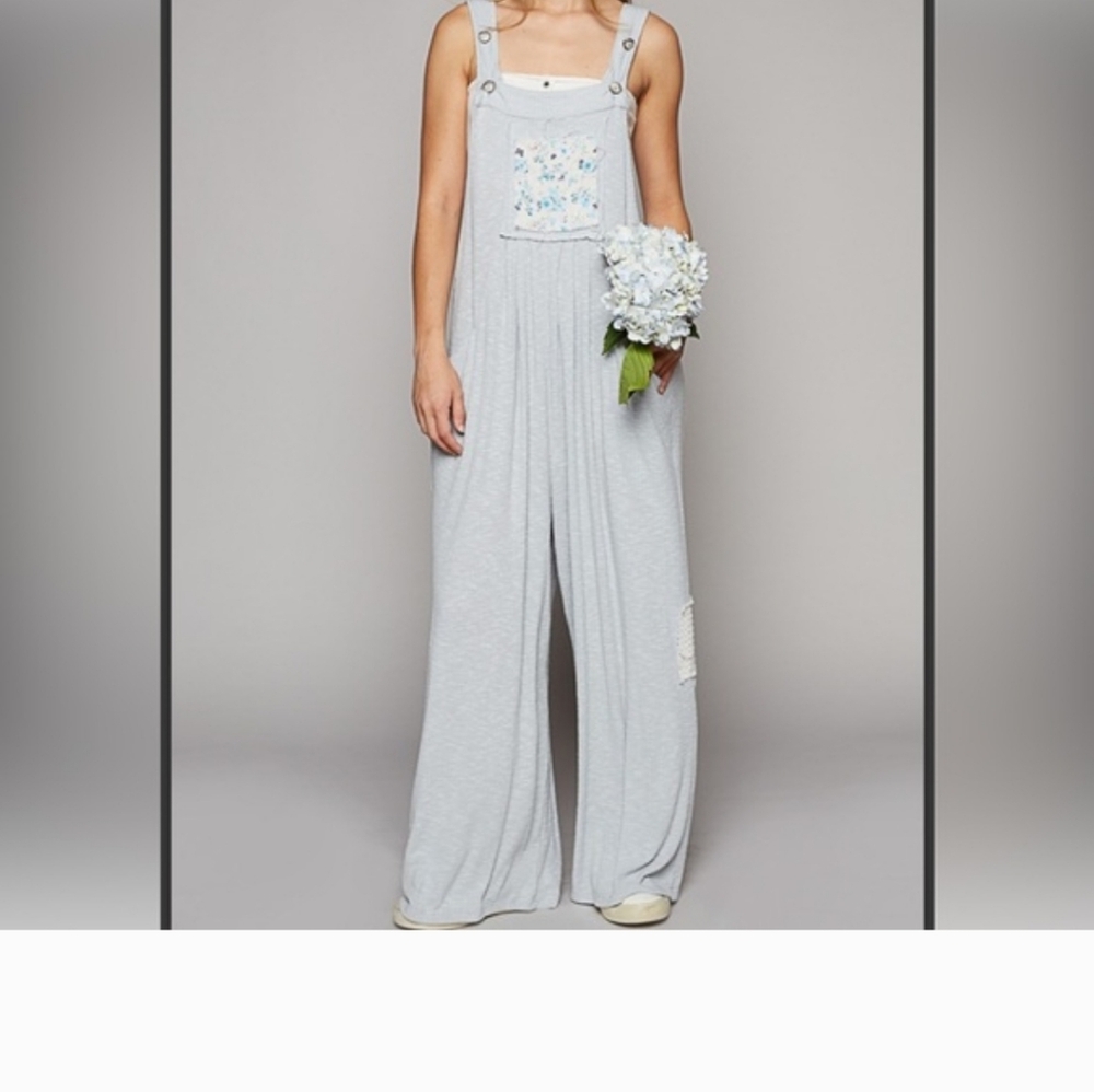 ๐ POL Light Blue Jumpsuit - Picture 3 of 4